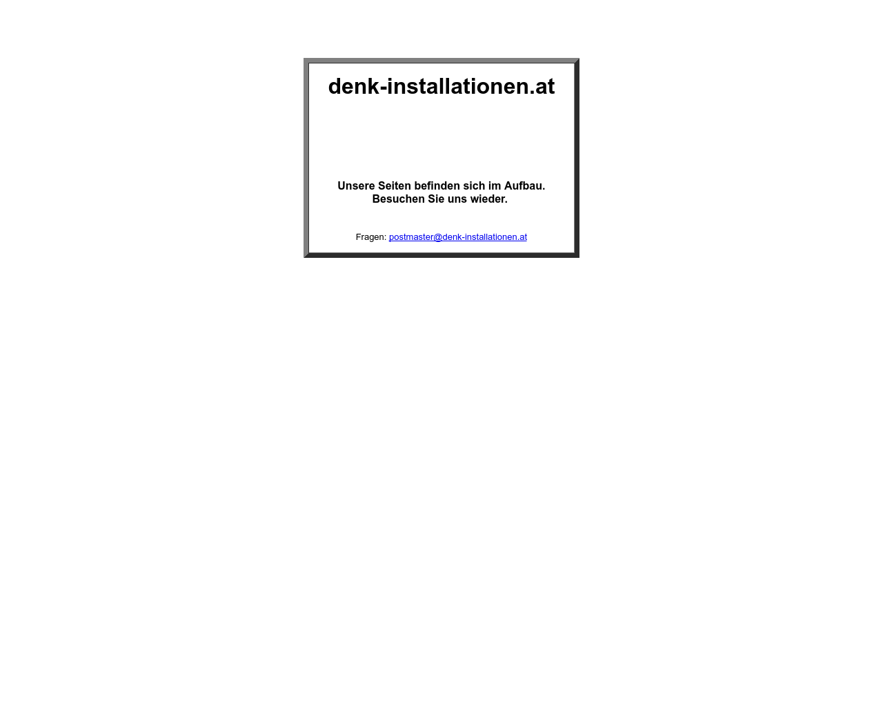 Bild Website denk-installationen.at in 1280x1024