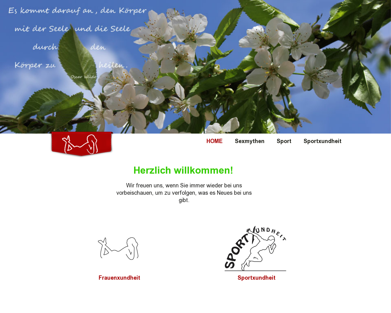 Bild Website frauenxundheit.at in 1280x1024