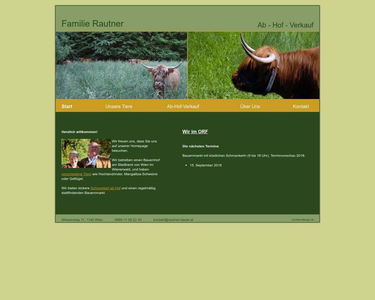 Bild Website rautner-bauer.at in 1280x1024